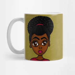 Cute art black anime style digital art Mug